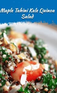 Hearty Kale and Quinoa Salad with Maple Tahini Dressing