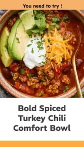 Hearty Turkey Chili with Bold Spices