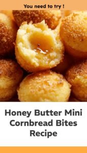 Honey Butter Mini Cornbread Bites