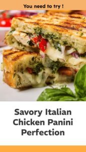 Italian Chicken Panini Delight