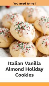 Italian Vanilla Almond Christmas Cookie Delights