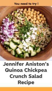 Jennifer Aniston's Quinoa Chickpea Crunch Salad