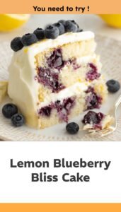 Lemon Blueberry Delight Cake