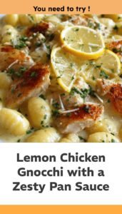 Lemon Chicken Gnocchi with Tangy Easy Flavors