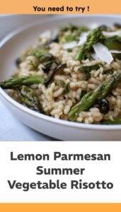 Lemon Parmesan Summer Veggie Risotto