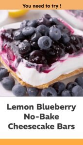 Lemony Blueberry No-Bake Delight