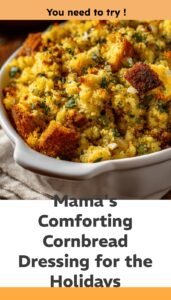 Mama’s Classic Cornbread Dressing for Comforting Holiday Meals