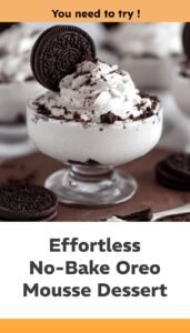 No-Bake Oreo Mousse Delight