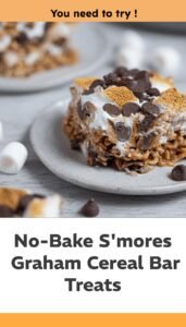 No-Bake S'mores Graham Cereal Bars