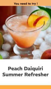 Peach Daiquiri Summer Sip