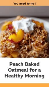 Peach-Packed Baked Oatmeal Delight