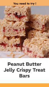 Peanut Butter Jelly Krispie Bars