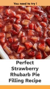 Perfect Strawberry Rhubarb Pie Filling Recipe