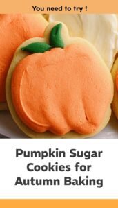 Pumpkin-Shaped Sugar Cookies for Fall