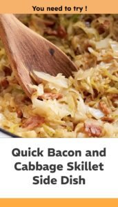 Quick Bacon Cabbage Skillet