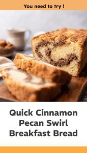 Quick Cinnamon Pecan Swirl Bread