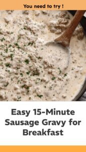 Quick Homemade Sausage Gravy for Breakfast