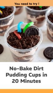 Quick and Easy No-Bake Dirt Pudding Cups