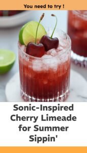 Refreshing Cherry Limeade Mocktail for Summer