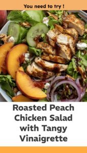 Roasted Peach Chicken Salad Delight