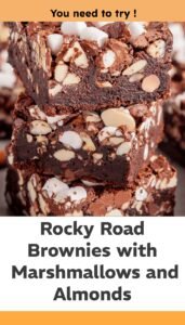 Rocky Road Brownie Bliss with Marshmallows and Almonds