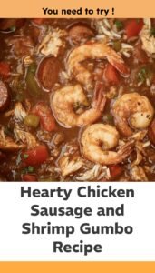 Savory Chicken Sausage Shrimp Gumbo with Dark Roux
