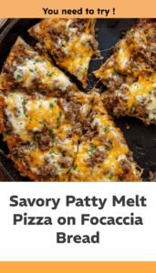 Savory Patty Melt Pizza Delight