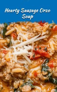 Savory Sausage Orzo Soup Delight