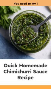 Simple Homemade Chimichurri Sauce