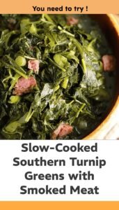Slow-Cooked Southern Turnip Greens with Smoked Meat