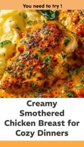 Smothered Chicken Breast – Rich Juicy Comfort Dish