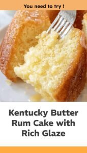 Southern Butter Rum Cake Delight