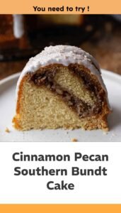 Southern Cinnamon Pecan Bundt Cake