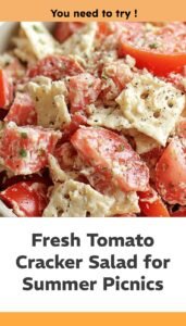 Southern Tomato Cracker Salad Delight