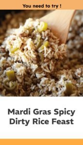 Spicy Dirty Rice for Mardi Gras