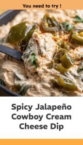 Spicy Jalapeño Cowboy Cream Cheese Dip