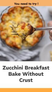 Veggie-Packed Crustless Zucchini Breakfast Bake