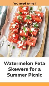 Watermelon Feta Skewers Recipe
