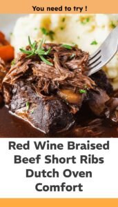Red Wine Braised Beef Short Ribs Recipe
